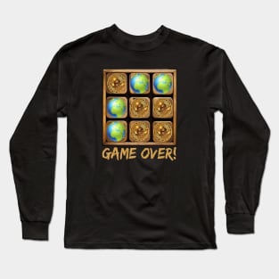 Financial Showdown: Bitcoin Triumphs in the Ultimate Game of Tic-Tac-Toe Long Sleeve T-Shirt